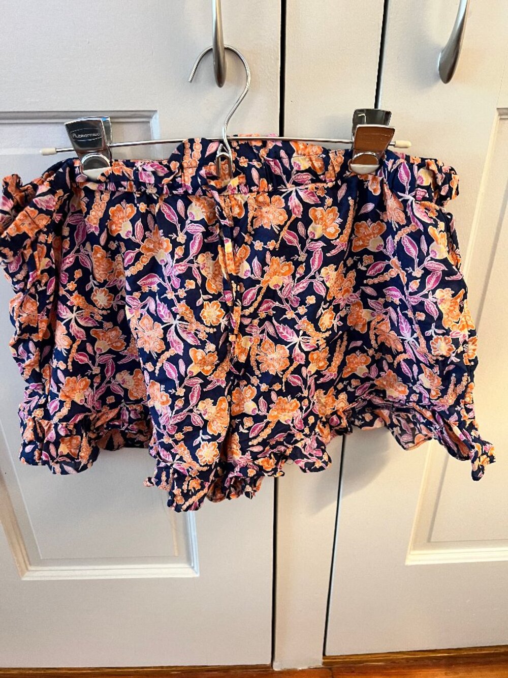 J.Crew cotton voile ruffle beach shorts size XL